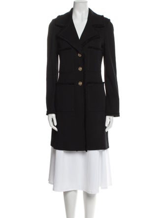 St. John Caviar Wool Peacoat