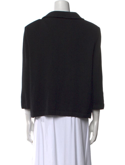 St. John Caviar Wool V-Neck Sweater