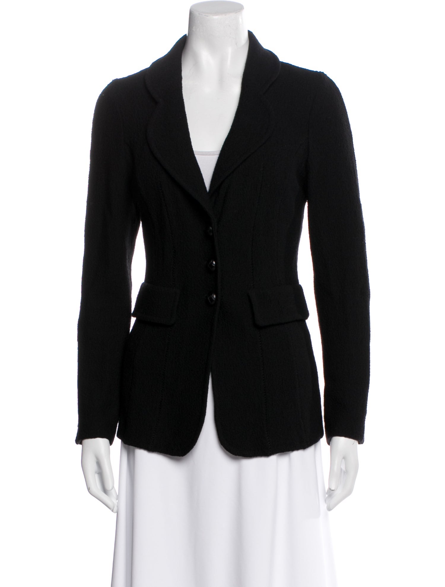St. John Caviar Wool Blazer