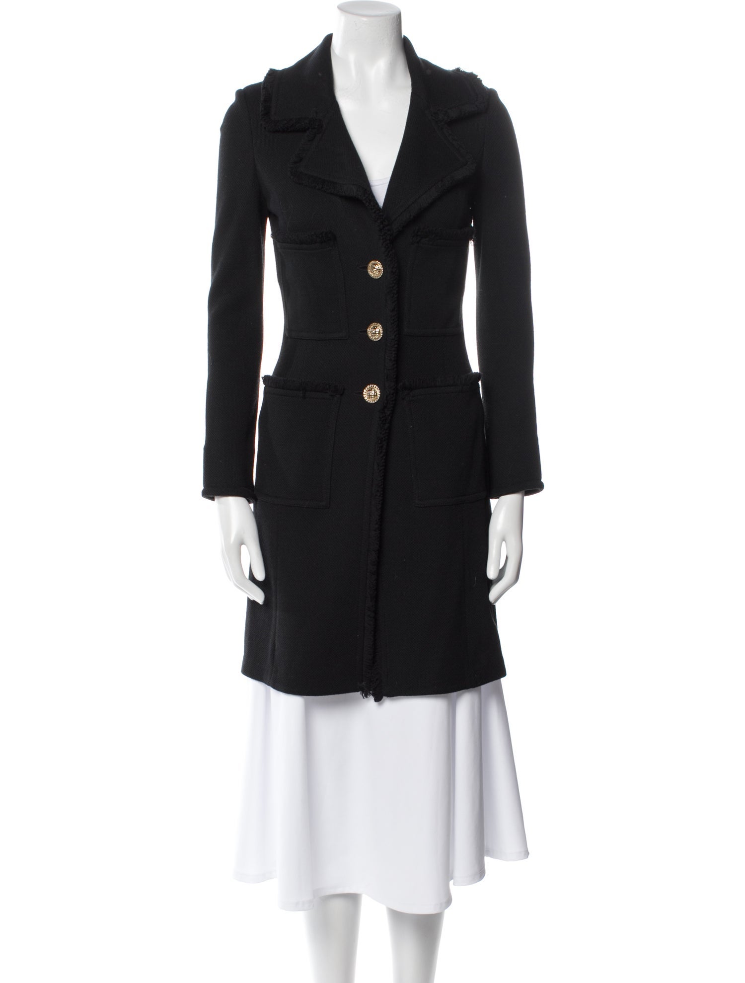 St. John Caviar Wool Coat