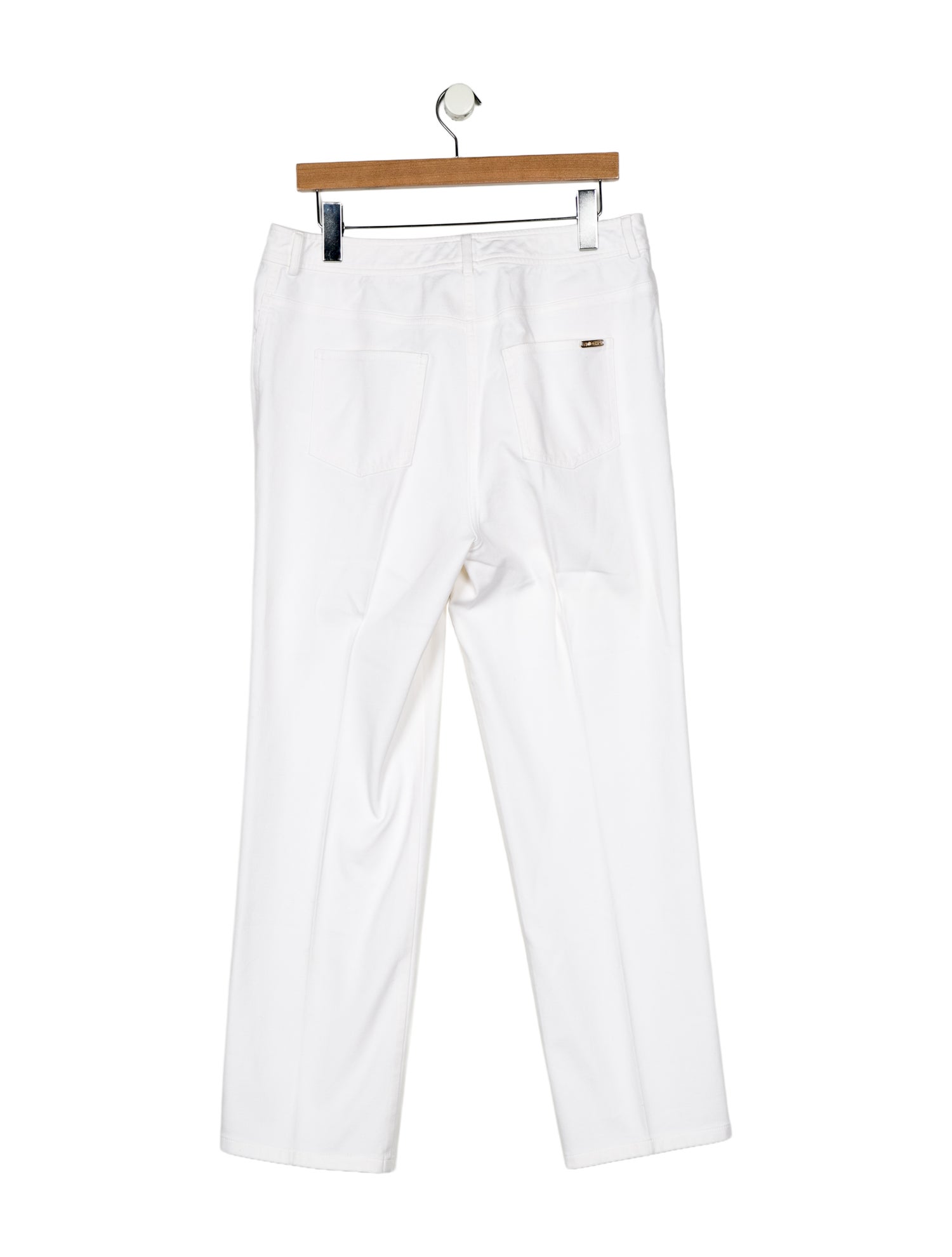 St. John Caviar Mid-Rise Wide Leg Jeans