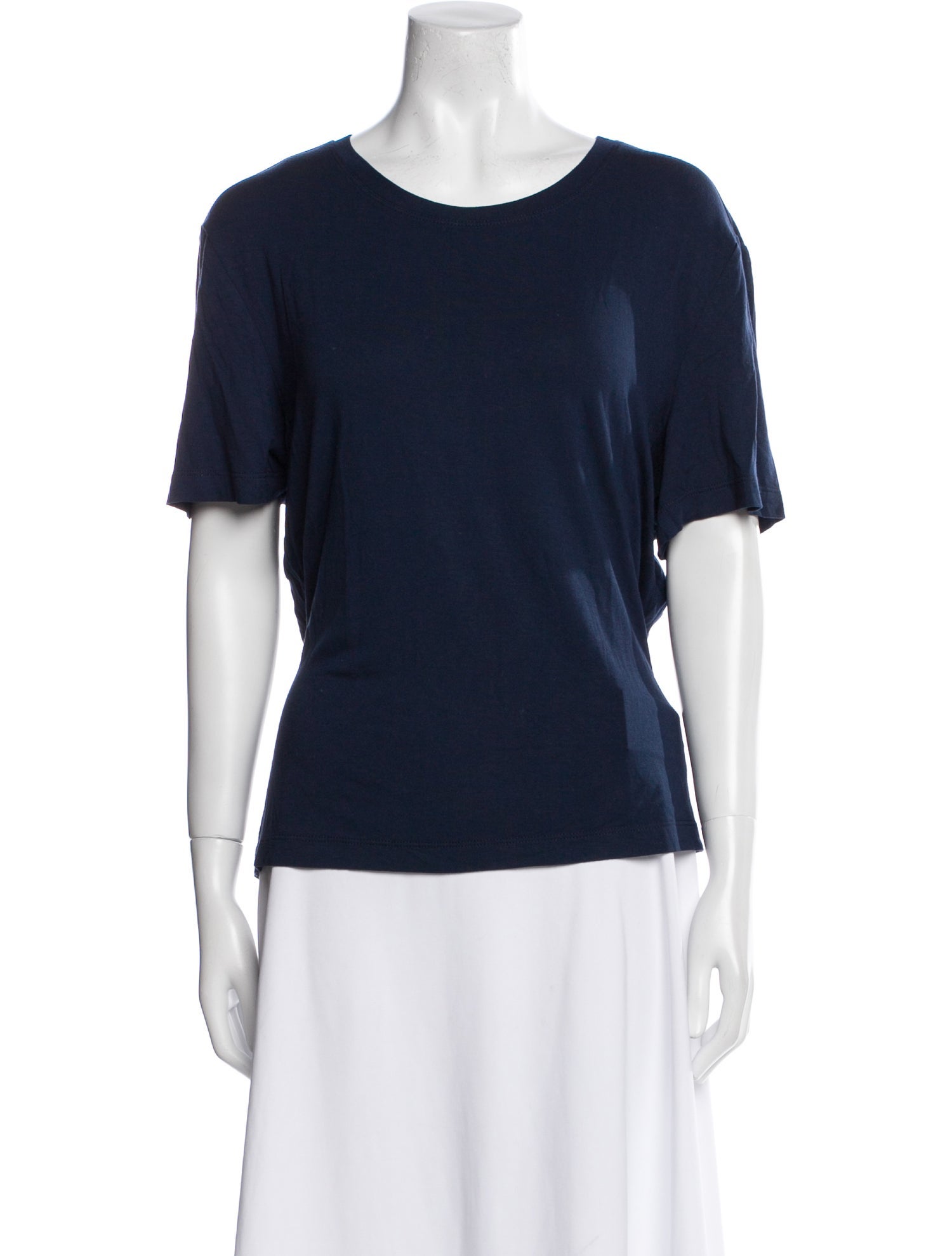 St. John Caviar Scoop Neck Short Sleeve T-Shirt