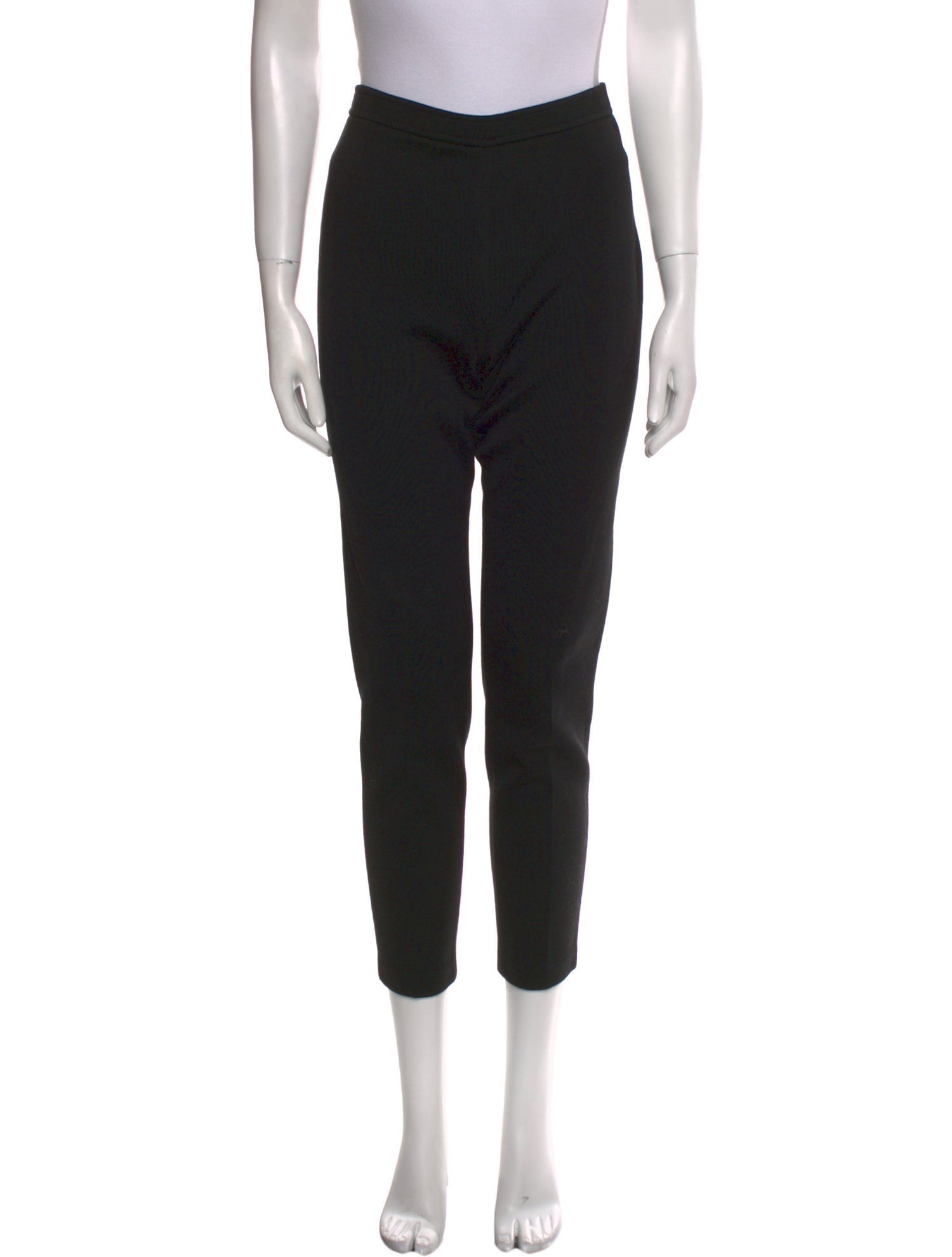 St. John Caviar Wool Straight Leg Pants