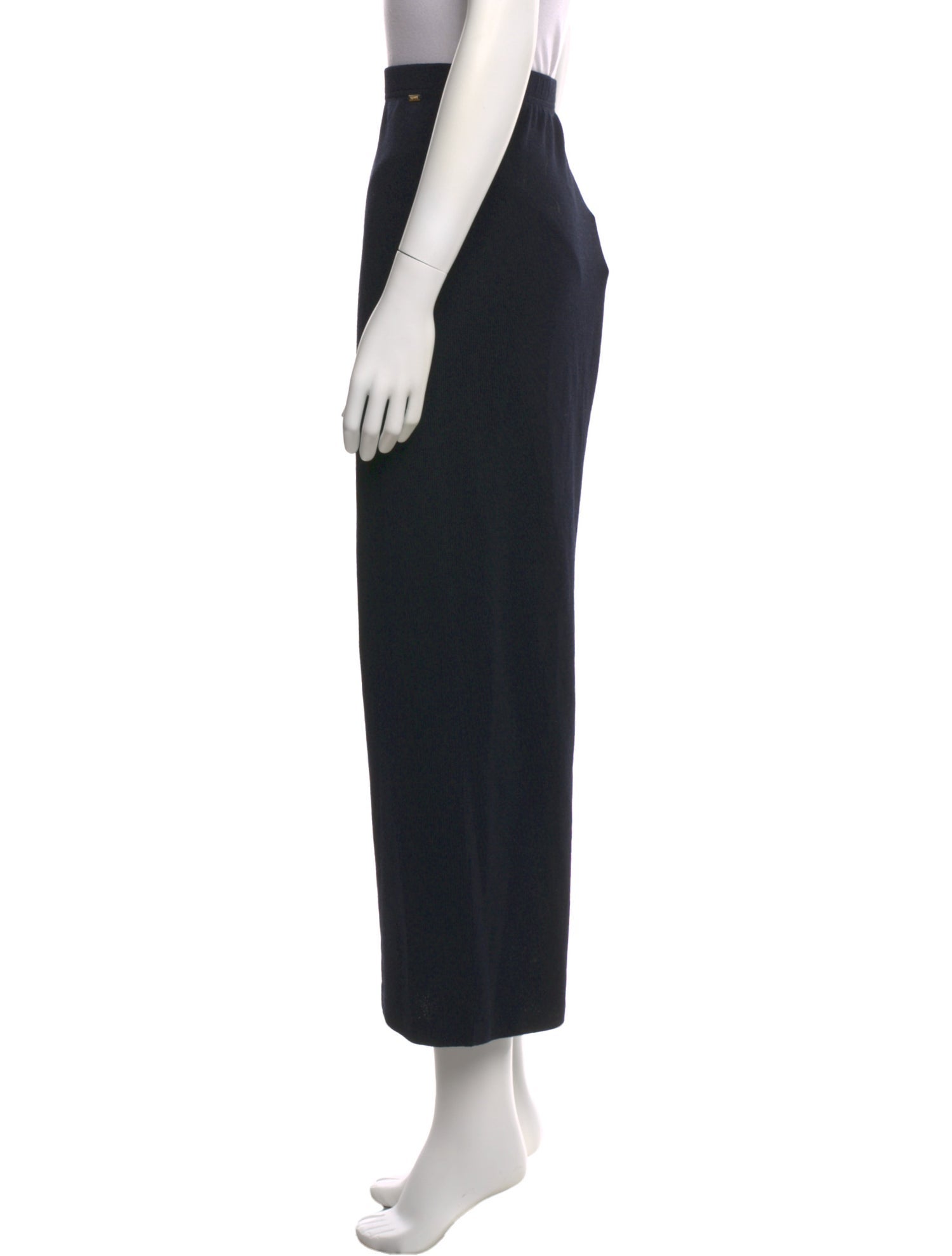 St. John Caviar Wool Wide Leg Pants w/ Tags