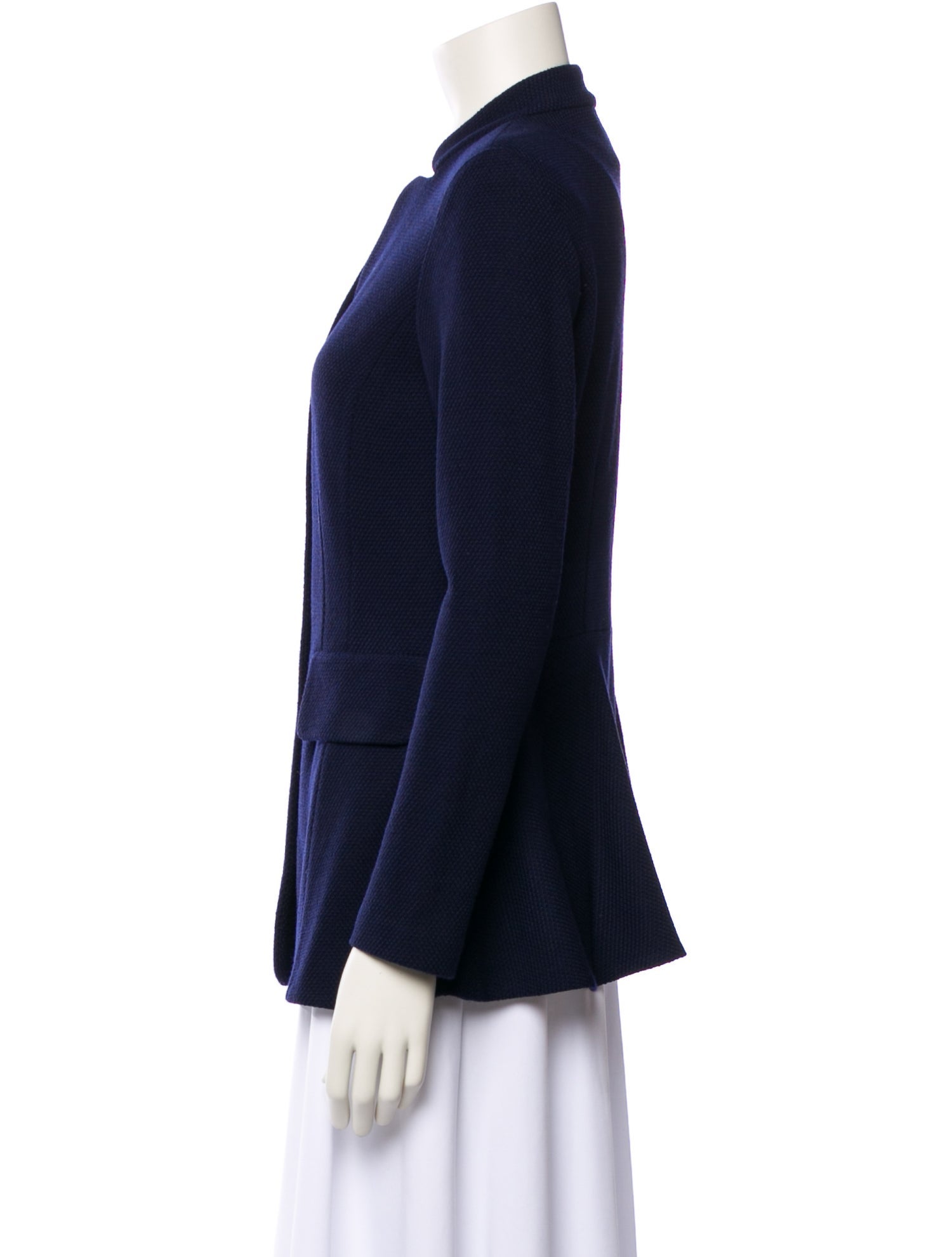 St. John Caviar Wool Striped Blazer