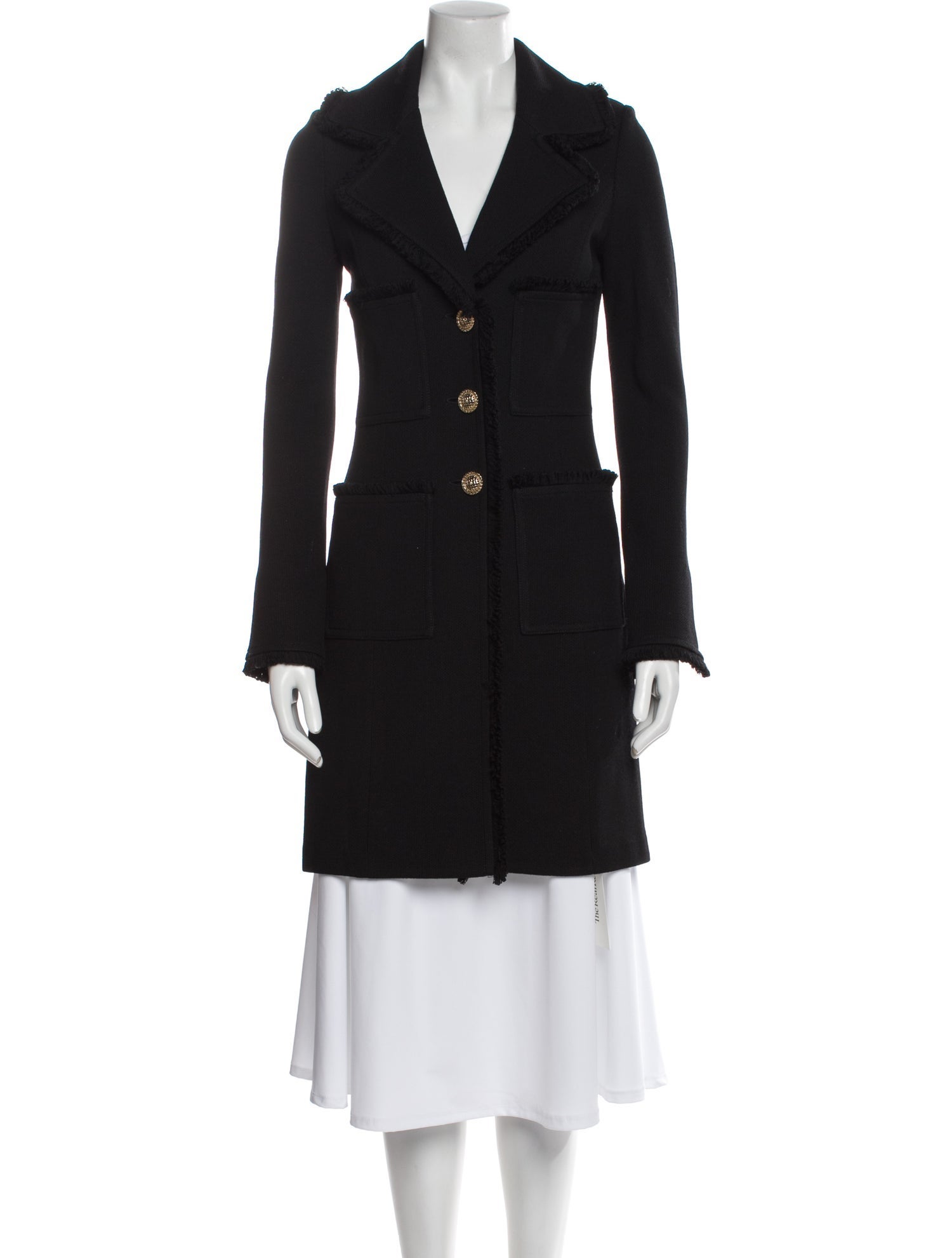 St. John Caviar Wool Peacoat