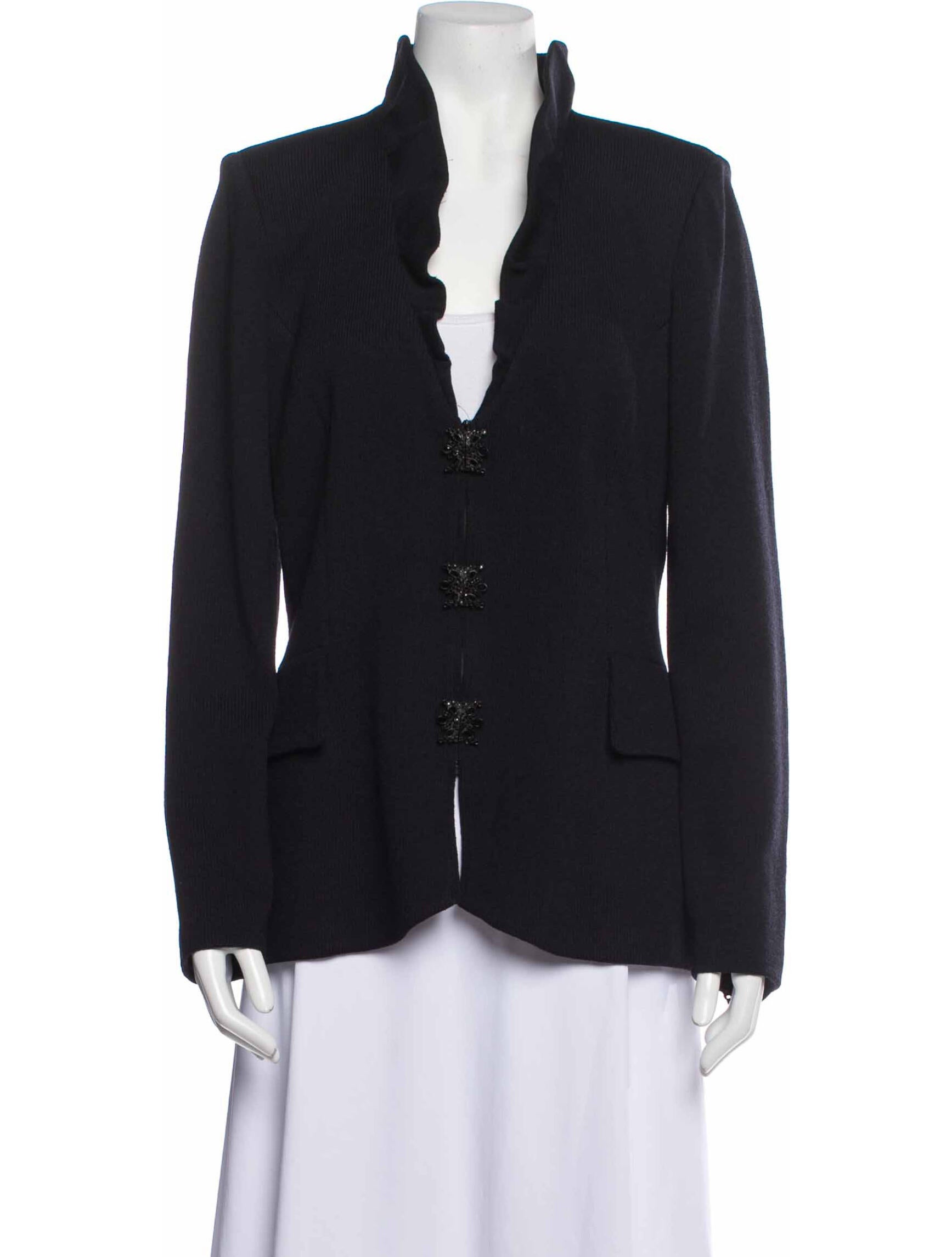 St. John Evening Blazer Black Jackets, Clothing SJETO27485 The