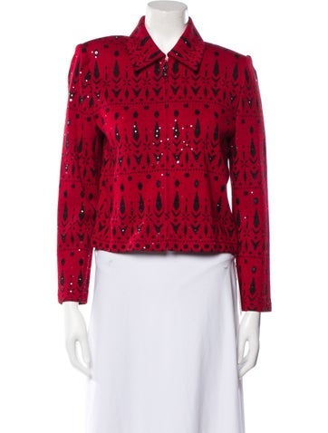 St. John Evening Jackets Printed Blazer US 6 | M