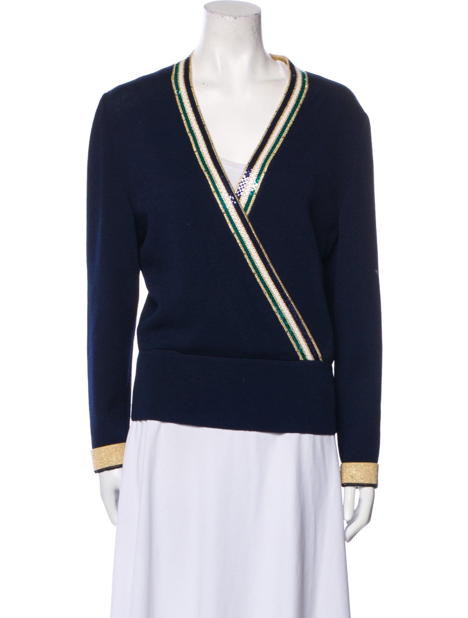 St. John Evening V-Neck Sweater