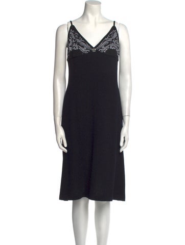 St. John Evening Dresses Vintage Knee-Length Dress US 12 | XL