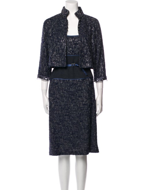 St. John Evening Glitter Accents Dress Set