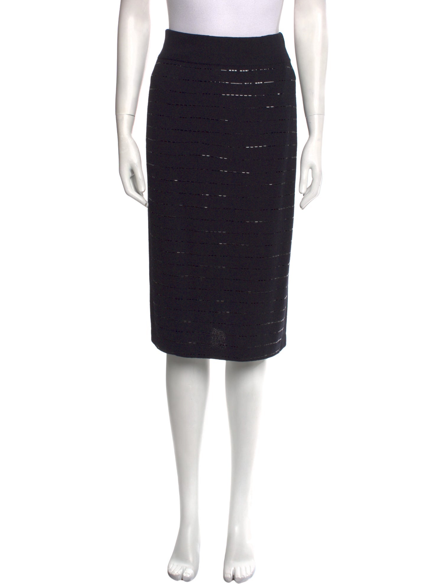 St. John Evening Sequin Embellishments Knee-Length Skirt