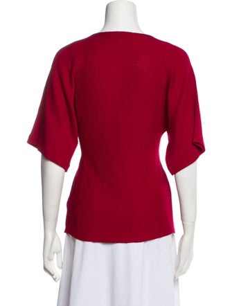 St. John Evening Plunge Neckline Sweater