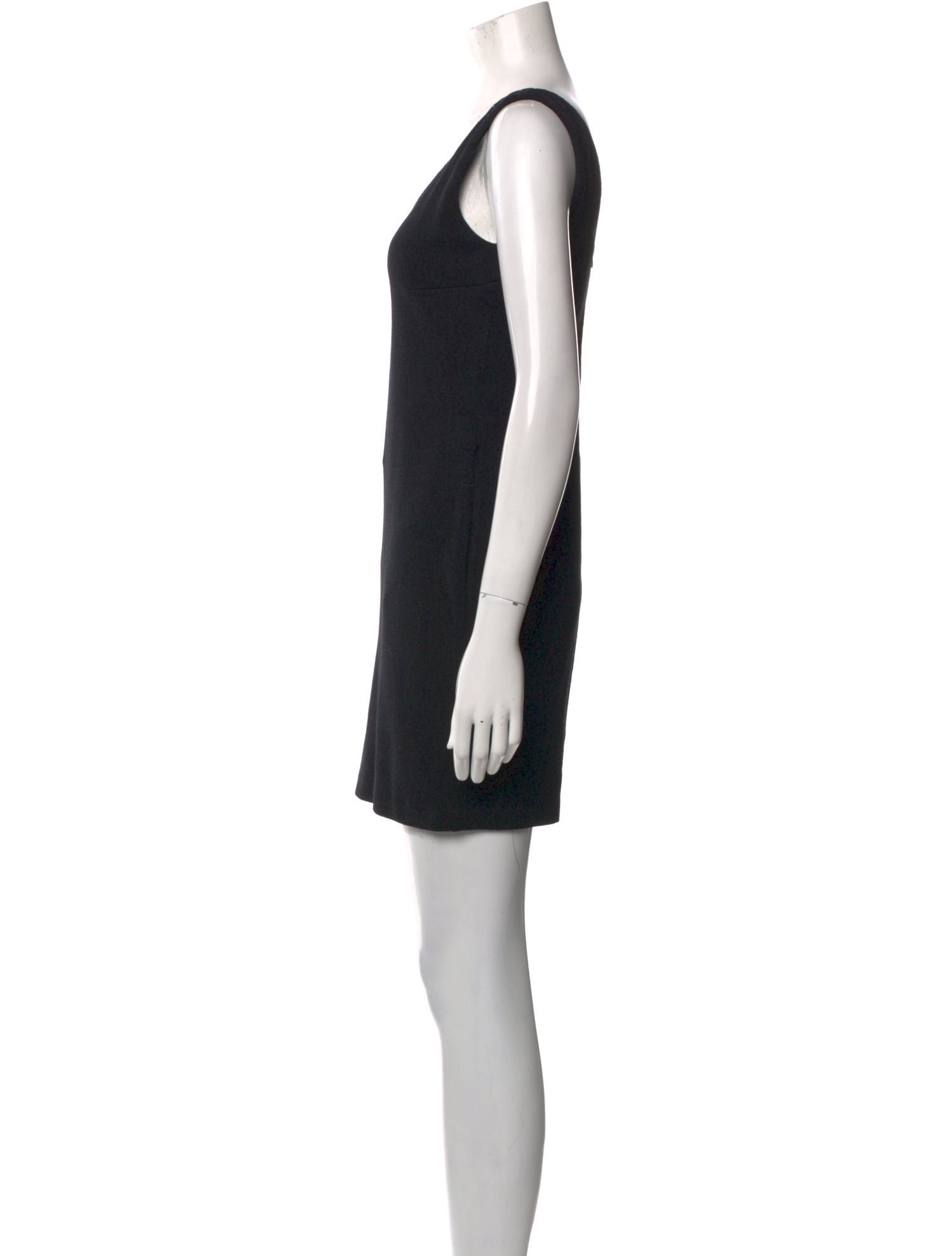 St. John Evening V-Neck Mini Dress