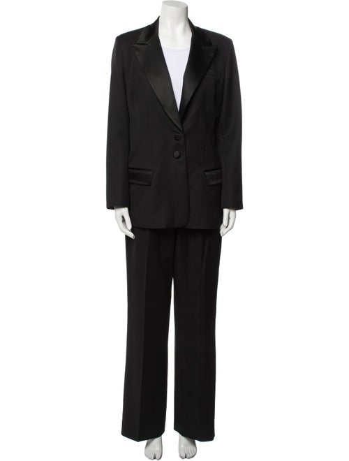 St. John Evening Wool Printed Pantsuit
