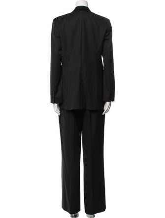 St. John Evening Wool Printed Pantsuit