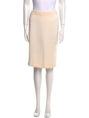 St. John Evening Skirts Wool Knee-Length Skirt S