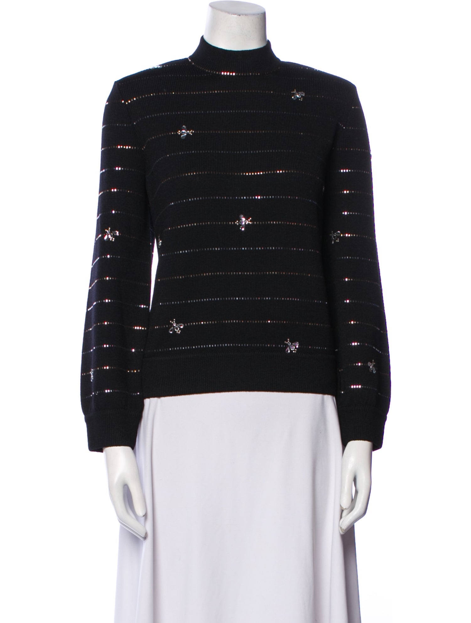 St. John Evening Mock Neck Sweater