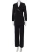 St. John Evening Wool Studded Accents Pantsuit