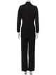St. John Evening Wool Studded Accents Pantsuit