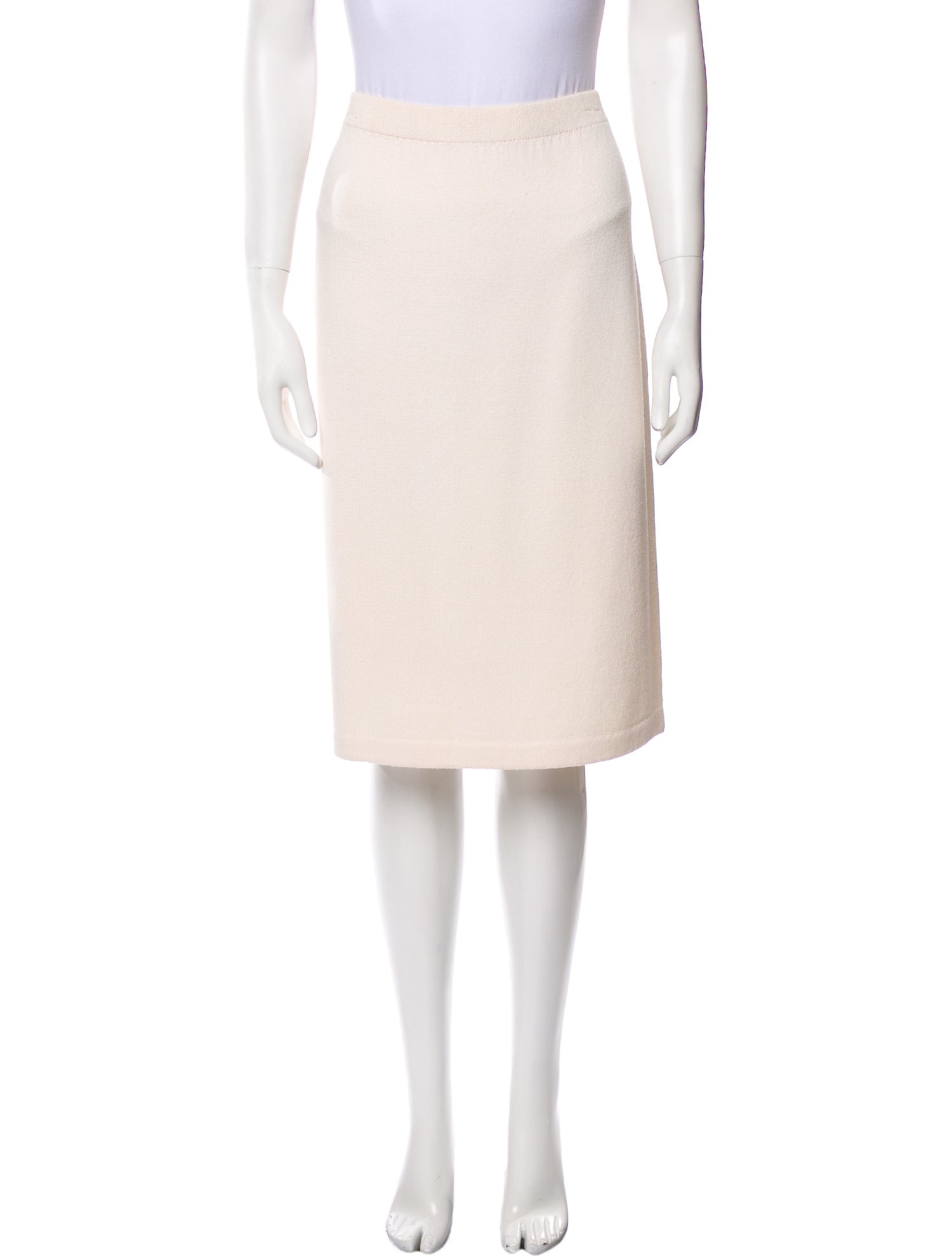 St. John Evening Wool Knee-Length Skirt