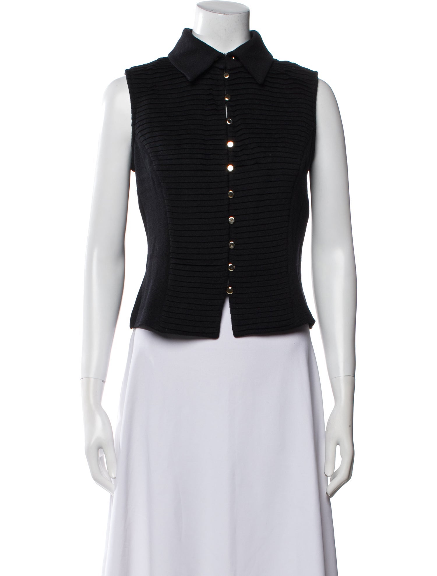 St. John Evening Sleeveless Crop Top