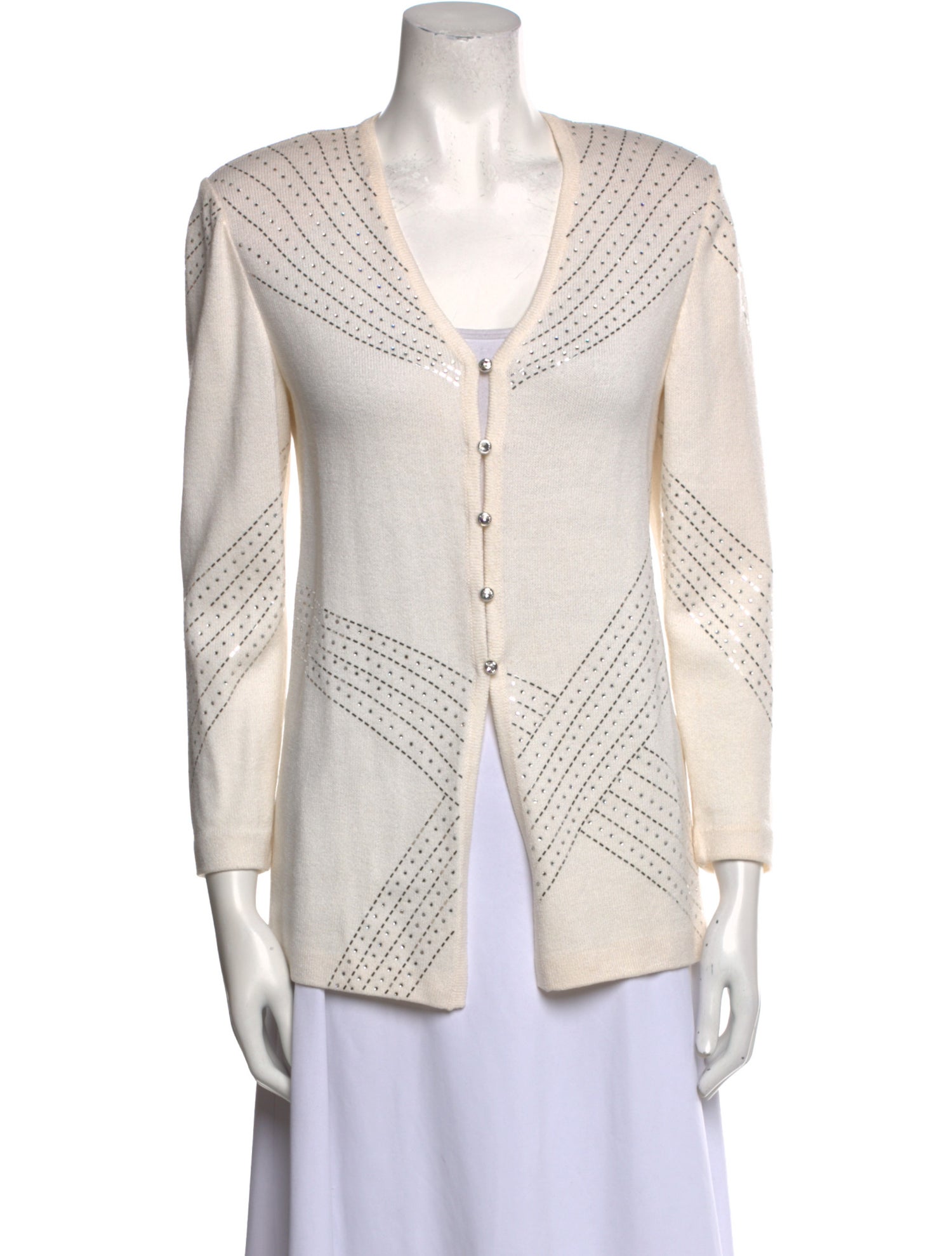 St. John Evening Wool Patterned Sweater