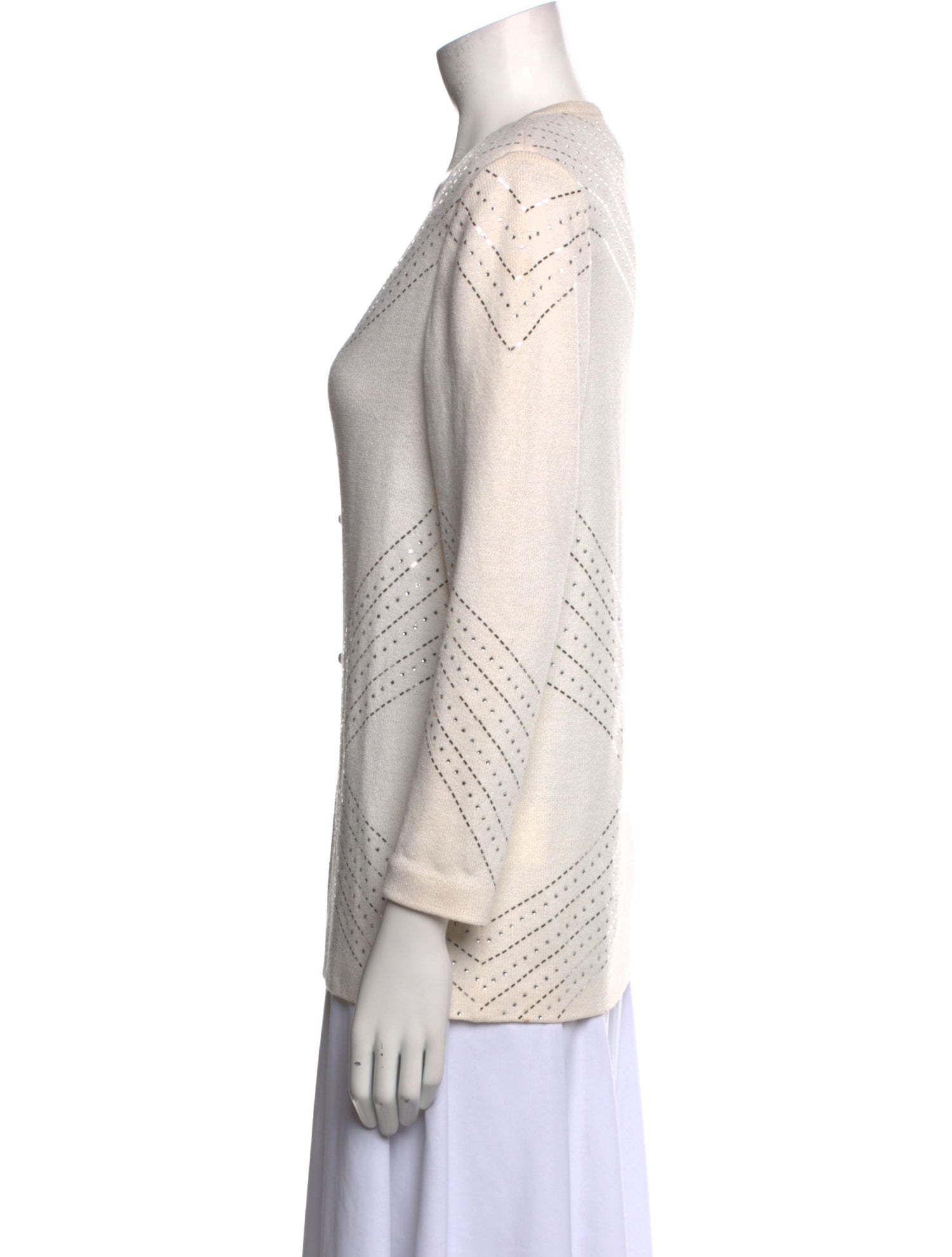 St. John Evening Wool Patterned Sweater