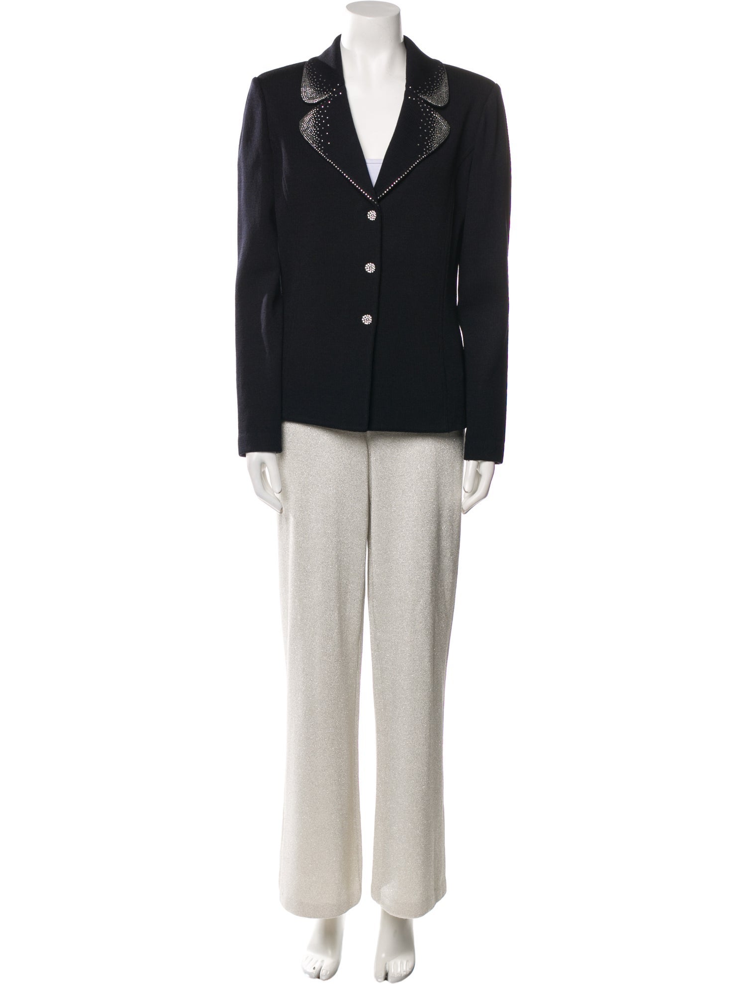 St. John Evening Silk Pant Set