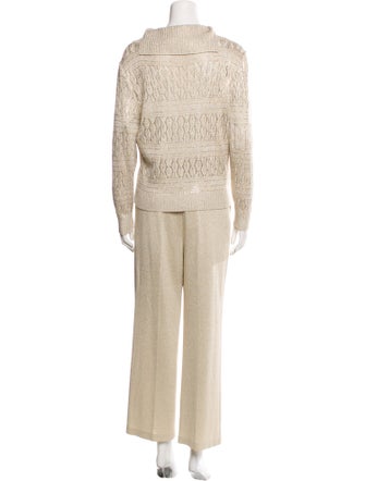 St. John Evening Printed Pant Set