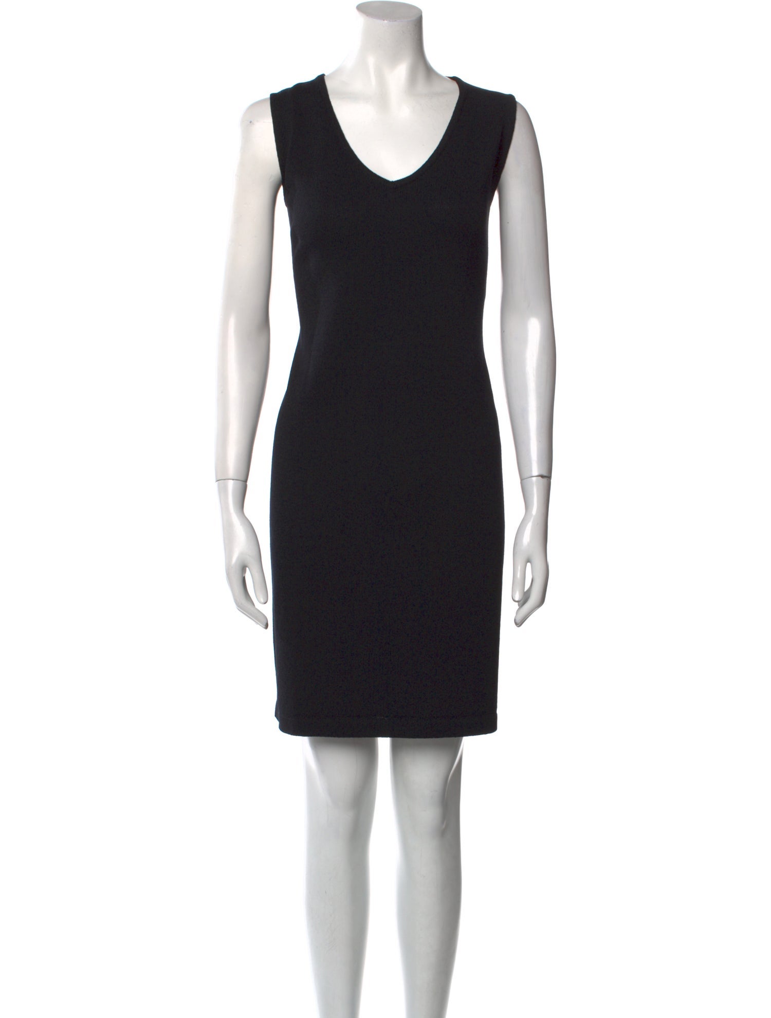 St. John Evening V-Neck Mini Dress