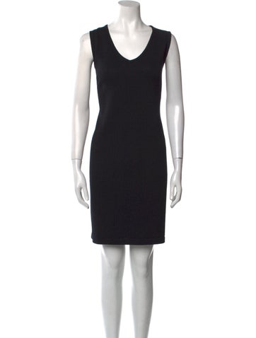 St. John Evening Dresses V-Neck Mini Dress US 10 | L