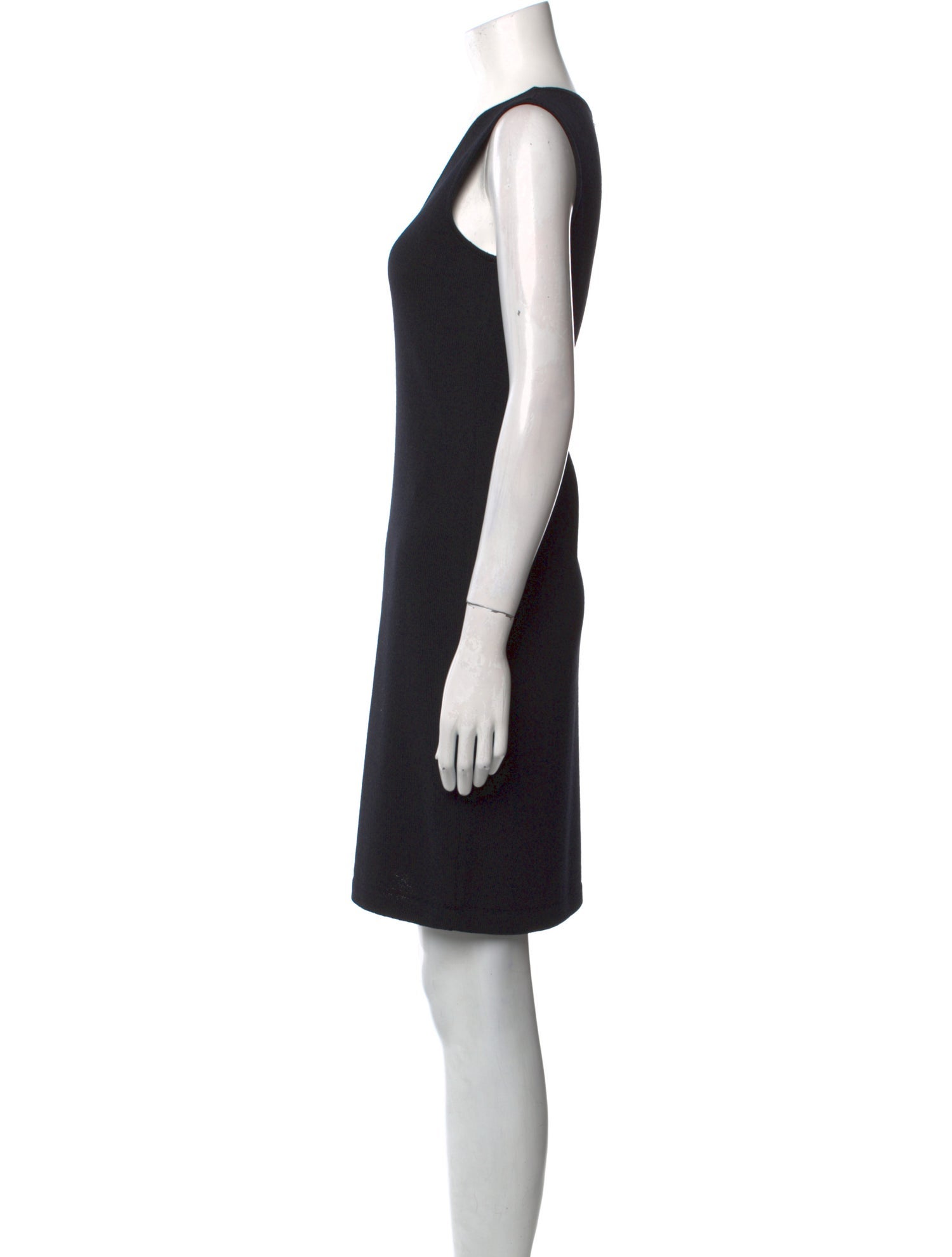 St. John Evening V-Neck Mini Dress