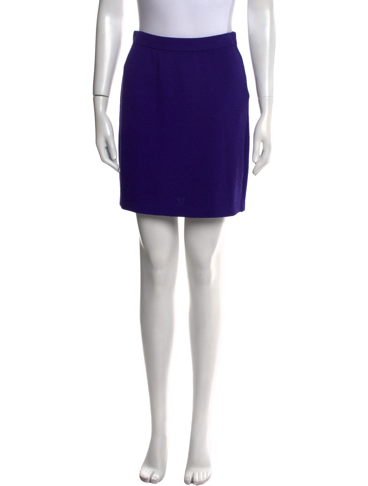 St. John Evening Wool Mini Skirt