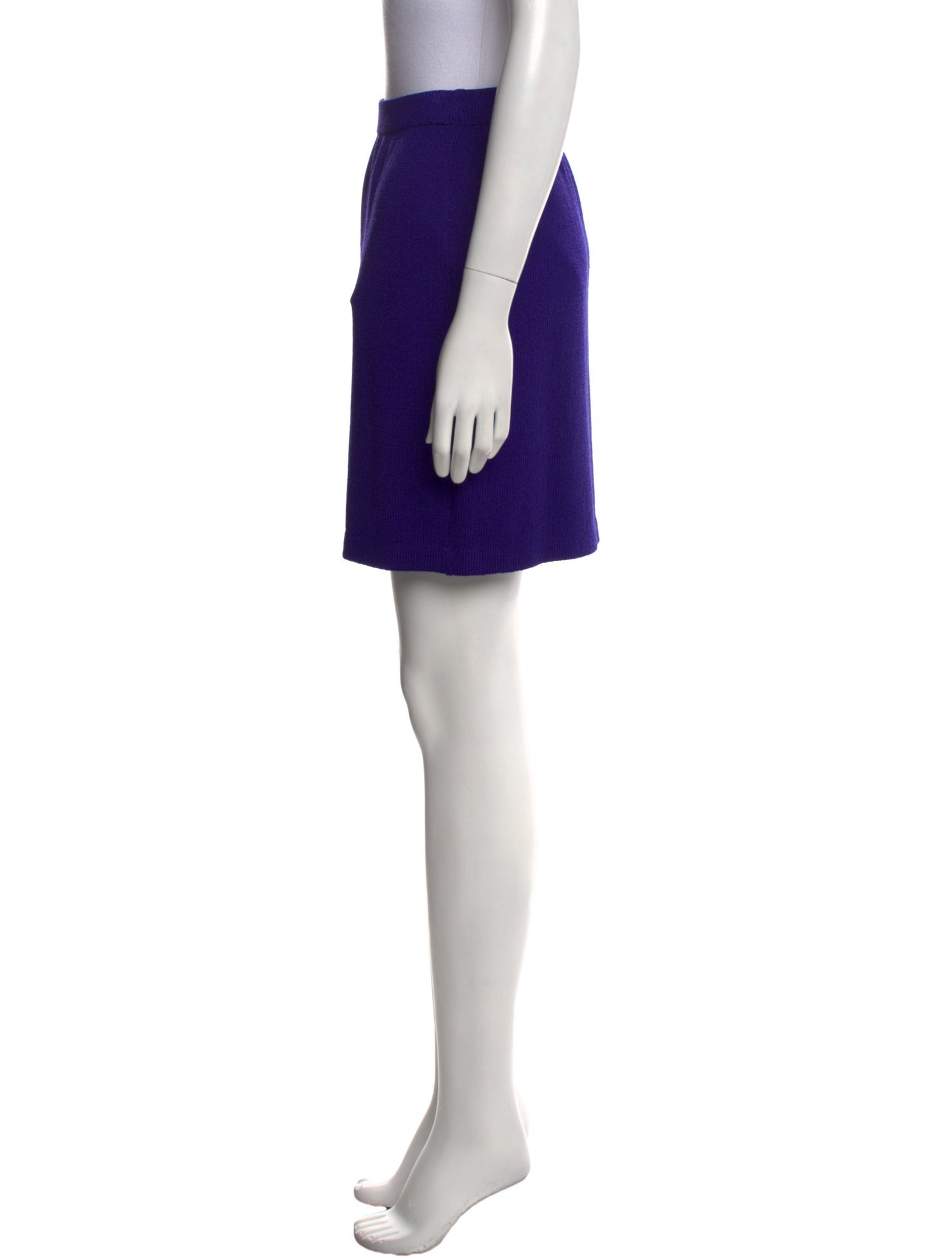 St. John Evening Wool Mini Skirt