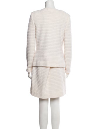 St. John Evening Wool Crystal Embellishments Skirt Set