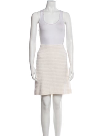 St. John Evening Wool Crystal Embellishments Skirt Set