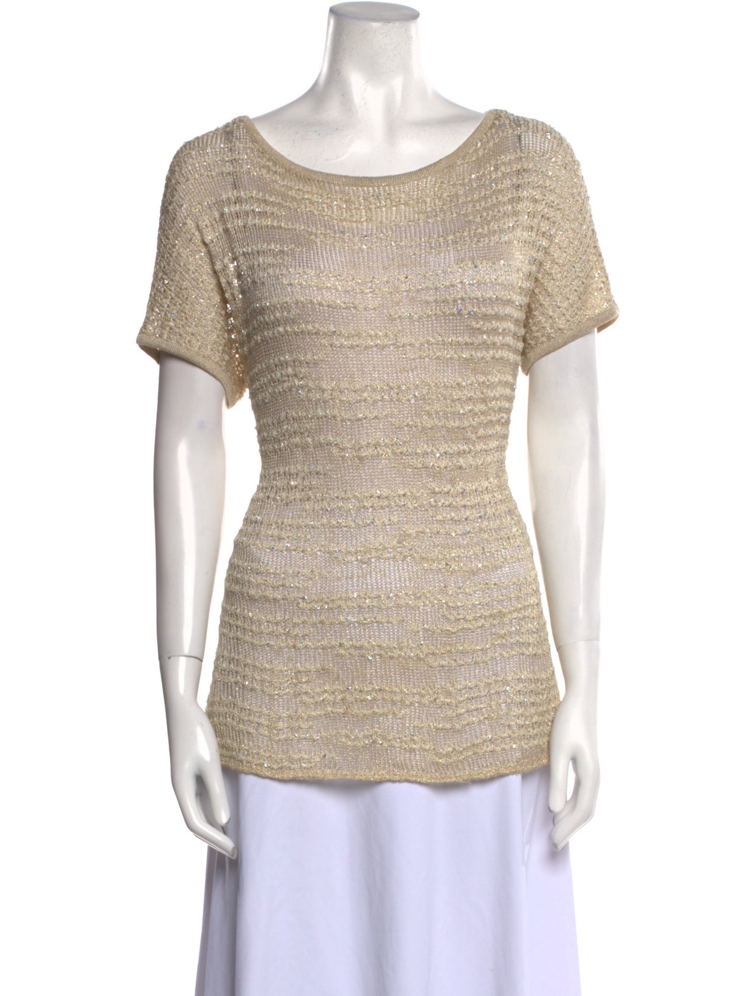 St. John Evening Scoop Neck Sweater