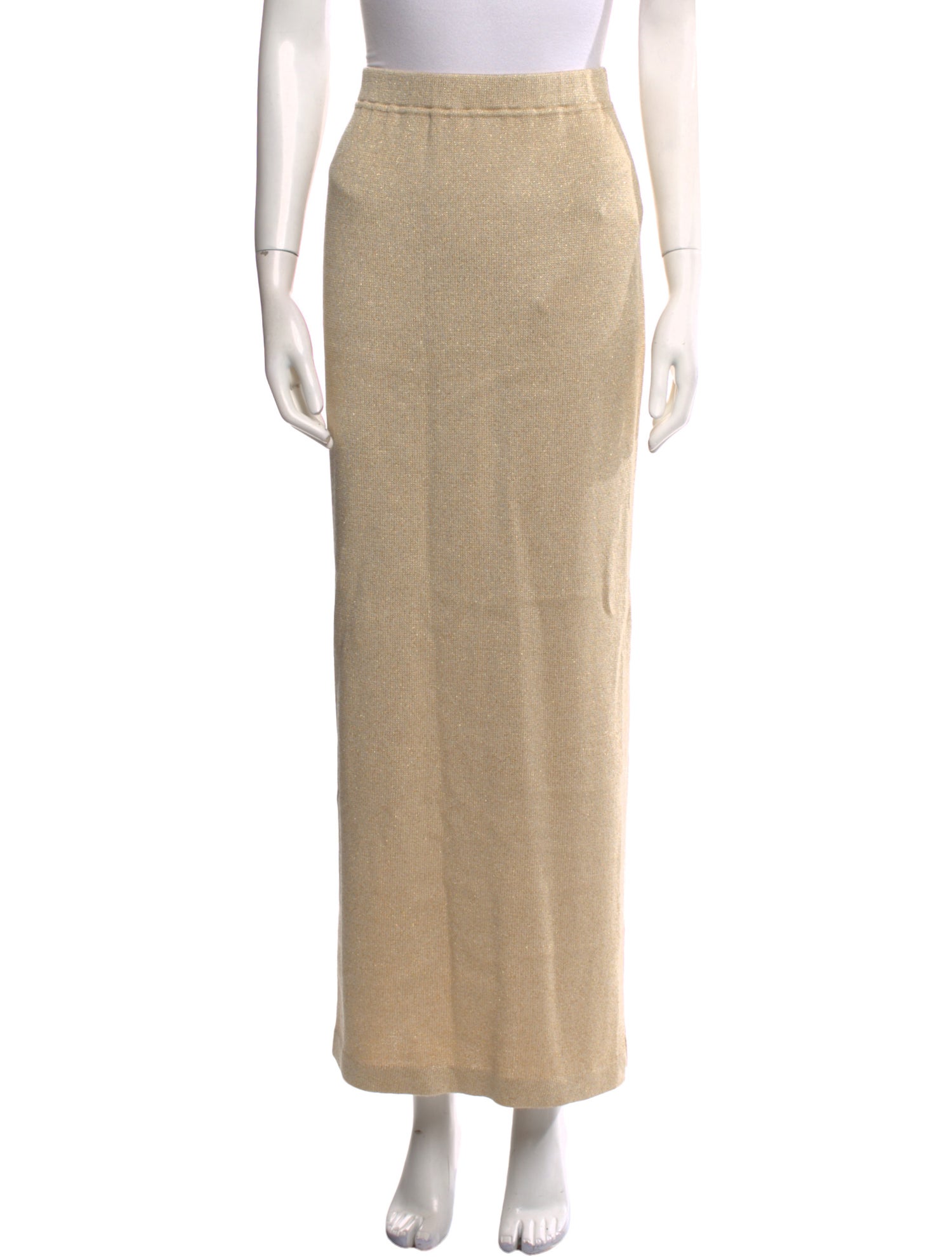 St. John Evening Glitter Accents Midi Length Skirt