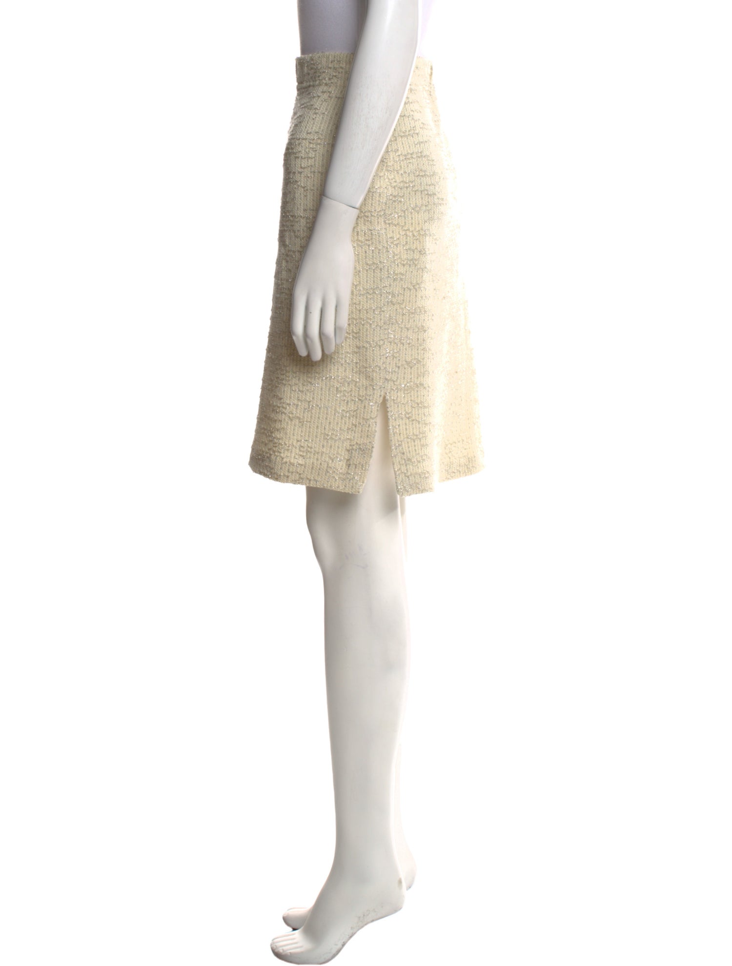 St. John Evening Wool Knee-Length Skirt