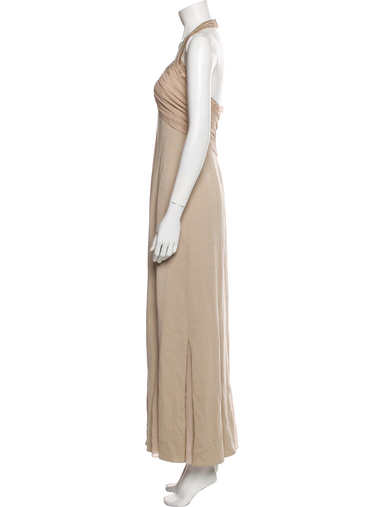St. John Evening Halterneck Long Dress