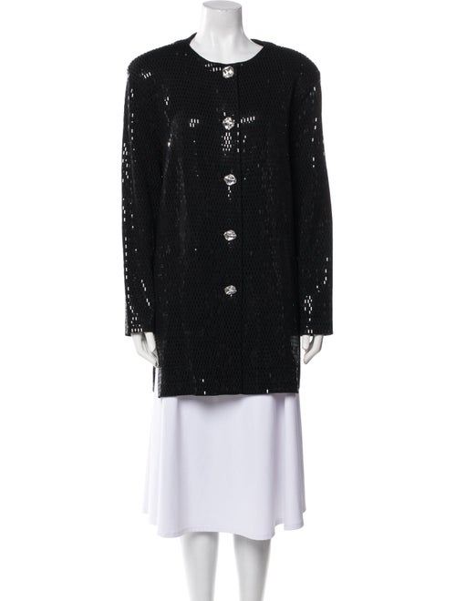 St. John Evening Sequin Embellishments Skirt Suit