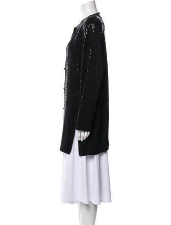 St. John Evening Sequin Embellishments Skirt Suit
