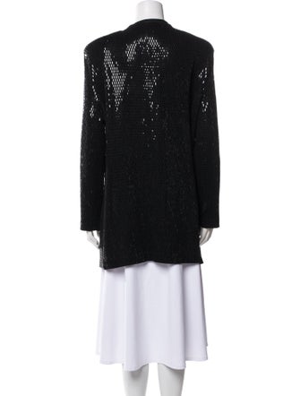 St. John Evening Sequin Embellishments Skirt Suit