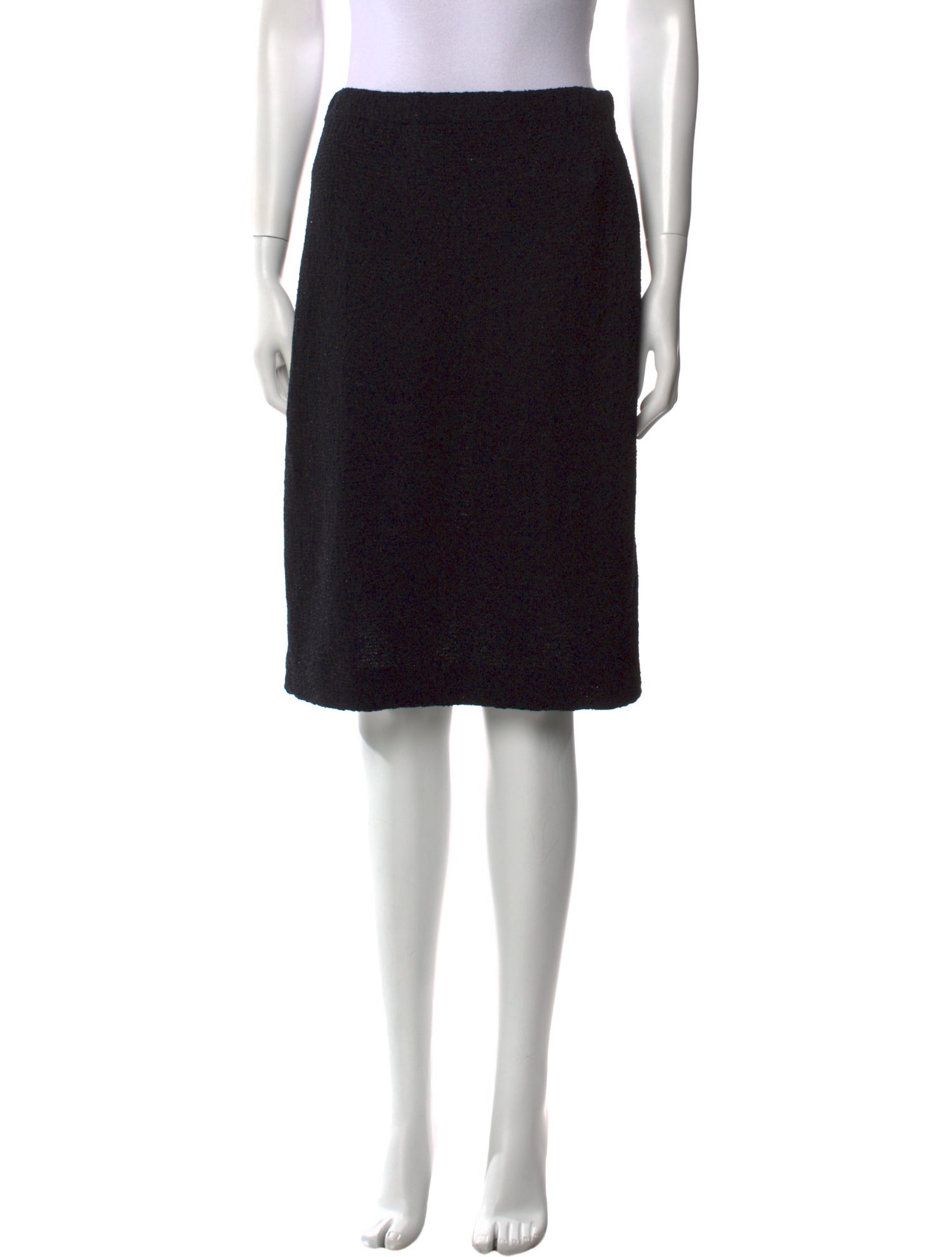 St. John Evening Cutout Accent Knee-Length Skirt