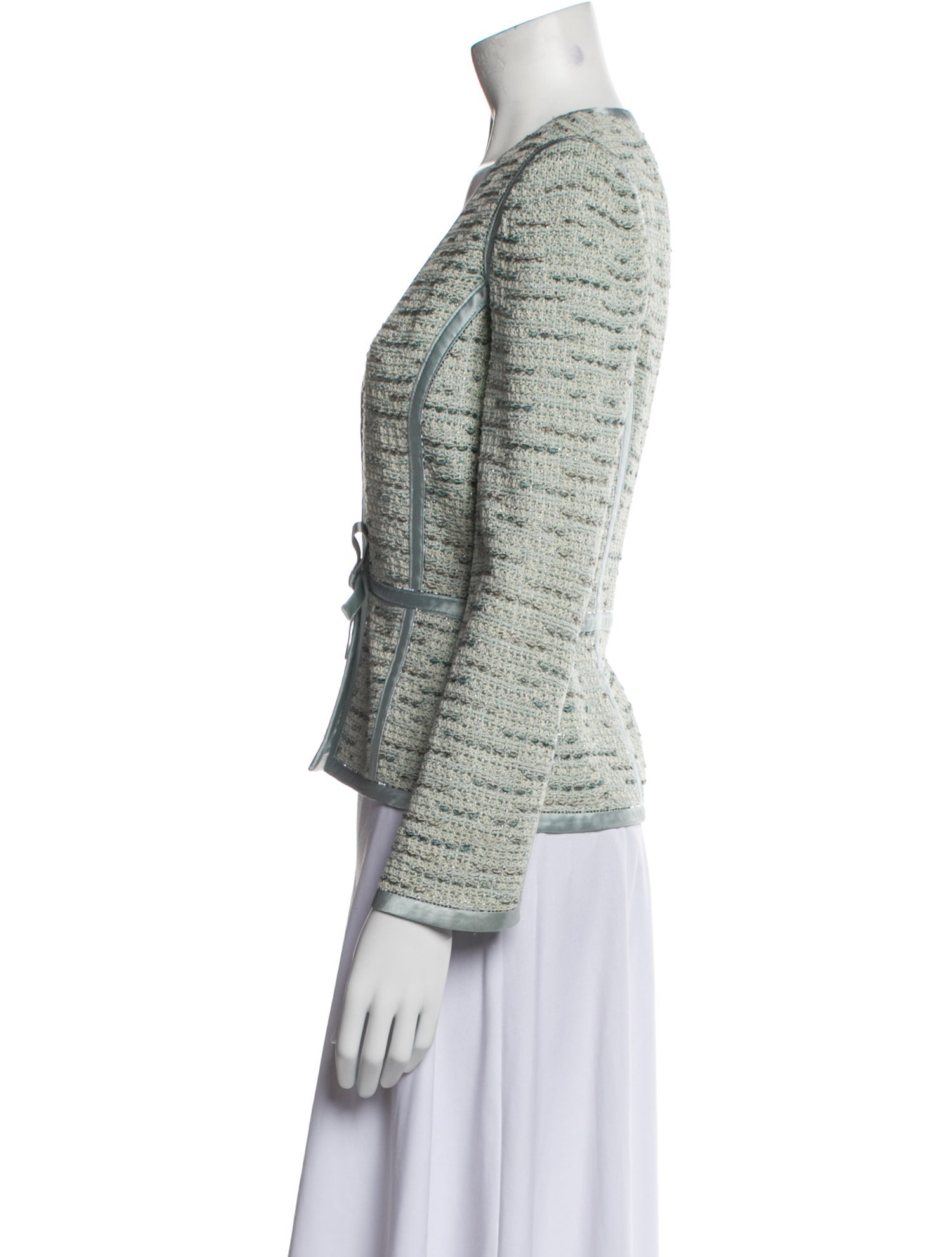 St. John Evening Tweed Pattern Evening Jacket