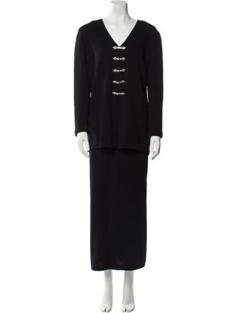 St. John Evening Crystal Embellishments Skirt Set