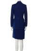 St. John Evening Wool Sequin Embellishments Skirt Suit
