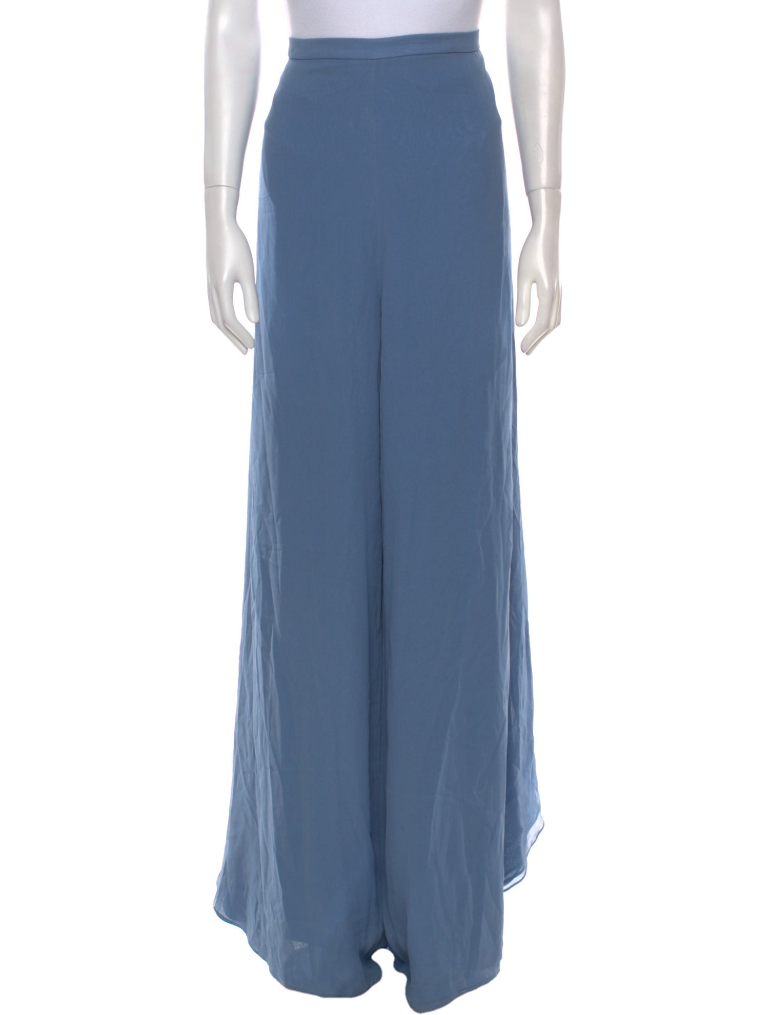 St. John Evening Silk Wide Leg Pants