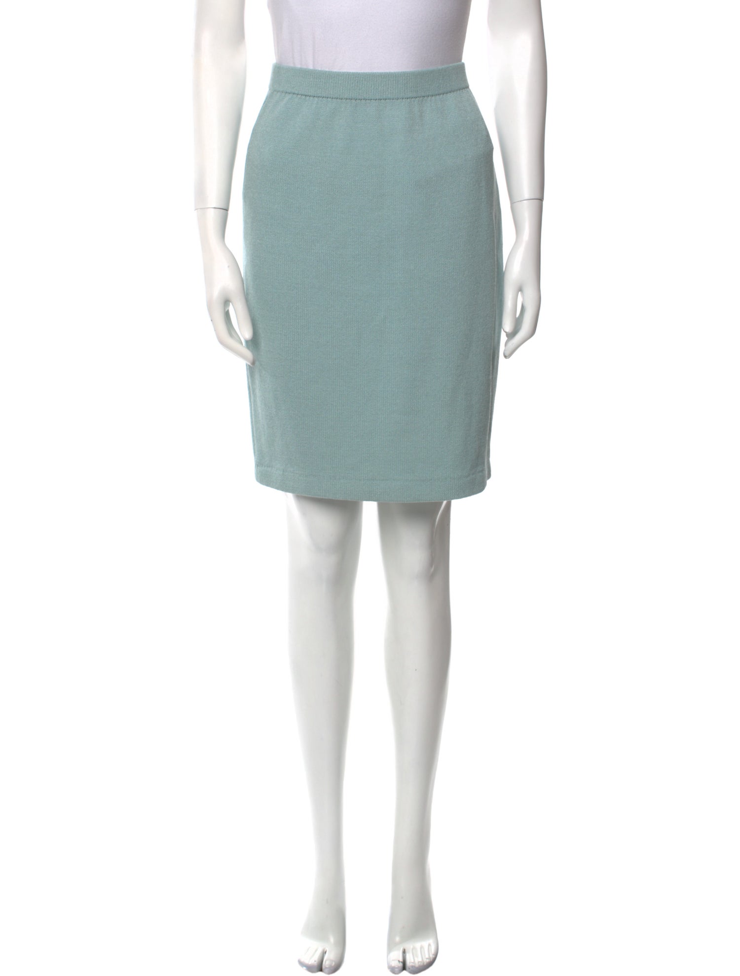 St. John Evening Wool Knee-Length Skirt